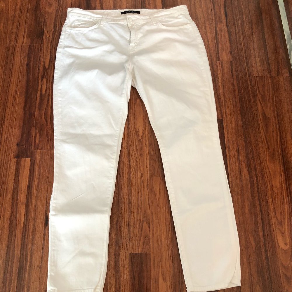 J Brand Jake slim white jeans